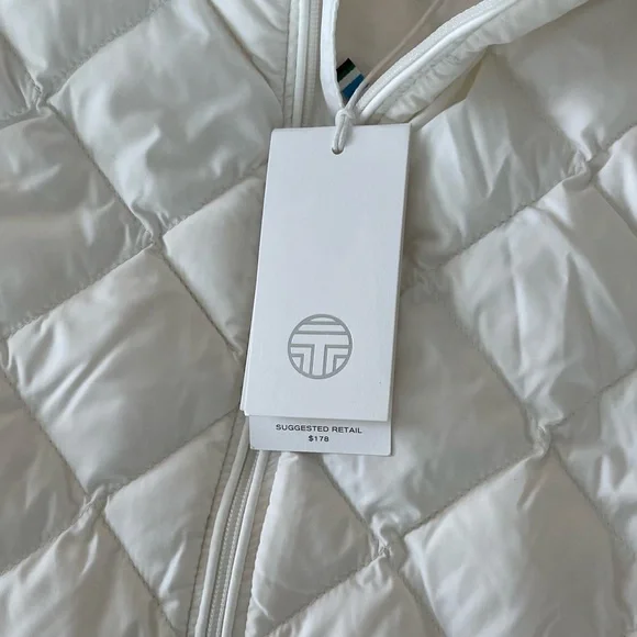 Tory Burch packable down Women's White Quilted Vest small - Picture 4 of 6